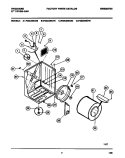 CABINET, DRUM, HEAT DUCT Diagram and Parts List for F32C336CS0  Frigidaire Dryer