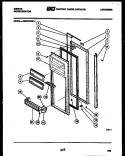 REFRIGERATOR DOOR PARTS Diagram and Parts List for RS22F8WS1A  Gibson Refrigerator