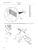 SYSTEM Diagram and Parts List for LFFU17F5HWN  Frigidaire Freezer