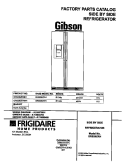 COVER Diagram and Parts List for GRS26ZRHW1  Gibson Refrigerator