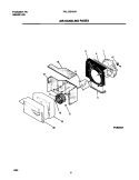 AIR HANDLING PARTS Diagram and Parts List for FAL123H1A1  Frigidaire Air Conditioner