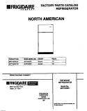 COVER Diagram and Parts List for MRT18GRCD1  Frigidaire Refrigerator
