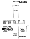 COVER Diagram and Parts List for MRT13CREW2  Frigidaire Refrigerator