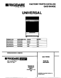 COVER Diagram and Parts List for MGF333SEDB  Frigidaire Range