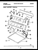 CONSOLE AND CONTROL PARTS Diagram and Parts List for FDE847RBS0  Frigidaire Dryer