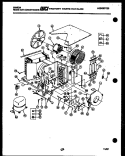 ELECTRICAL AND AIR HANDLING PARTS Diagram and Parts List for AO23E6RRBC  Gibson Air Conditioner