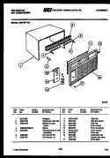CABINET PARTS Diagram and Parts List for MH310F1QA  Kelvinator Air Conditioner