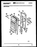 DOOR PARTS Diagram and Parts List for FU134LRW4  Frigidaire Freezer