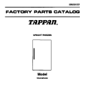 COVER Diagram and Parts List for TFU21M7AW3  Tappan Freezer
