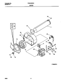 MOTOR Diagram and Parts List for FDG436RES2  Frigidaire Dryer