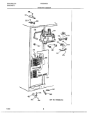 FREEZER CABINET Diagram and Parts List for FRS24BGGW9  Frigidaire Refrigerator