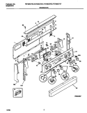 BACKGUARD Diagram and Parts List for FEF389CFSD  Frigidaire Range