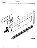 CONTROL PANEL Diagram and Parts List for FEB374CHTA  Frigidaire Wall Oven