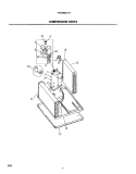 COMPRESSOR PARTS Diagram and Parts List for FAH086J1T2  Frigidaire Air Conditioner