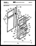 DOOR PARTS Diagram and Parts List for FPCI19TFL1  Frigidaire Refrigerator