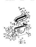 DOOR, CABINET, AND UNIT Diagram and Parts List for MFC23M4BW2  Frigidaire Freezer