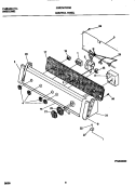 P12C0032 CONTROL PANEL Diagram and Parts List for FWS747RFS0  Frigidaire Washer