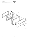 DOOR Diagram and Parts List for MPF300PBWD  Frigidaire Range