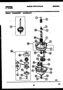 TRANSMISSION PARTS Diagram and Parts List for WA6500AWW1  Frigidaire Washer