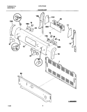 BACKGUARD Diagram and Parts List for FEFL74ASD  Frigidaire Range
