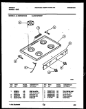 COOKTOP PARTS Diagram and Parts List for CGC1M1WXE  Gibson Range