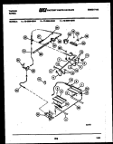 BURNER, MANIFOLD AND GAS CONTROL Diagram and Parts List for 72-3989-00-04  Tappan Range