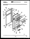 DOOR PARTS Diagram and Parts List for FPE19TPW0  Frigidaire Refrigerator