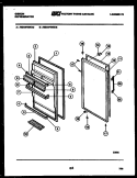 DOOR PARTS Diagram and Parts List for RM18F6WS1D  Gibson Refrigerator