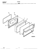 DOOR Diagram and Parts List for TEF356SCWA  Tappan Range