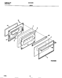 DOOR Diagram and Parts List for GGF322BBWD  Gibson Range