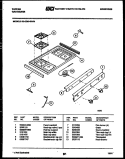 COOKTOP PARTS Diagram and Parts List for 30-2249-00-04  Tappan Range