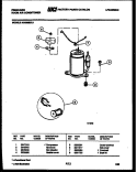 COMPRESSOR PARTS Diagram and Parts List for AR09ME5L1  Frigidaire Air Conditioner
