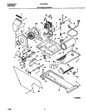 MOTOR / BLOWER / BELT Diagram and Parts List for MLXG42REW1  Frigidaire Washer Dryer Combo