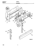 BACKGUARD Diagram and Parts List for FEF367CASD  Frigidaire Range