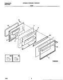 DOOR Diagram and Parts List for TEF322SCWB  Tappan Range