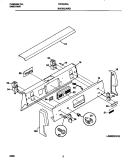 BACKGUARD Diagram and Parts List for FEF357BGWA  Frigidaire Range