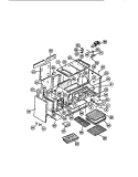 OVEN LINER, SIDE PANELS Diagram and Parts List for REG46CH2  Frigidaire Range