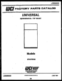 COVER Diagram and Parts List for GTN175WH2-32  Uni Refrigerator