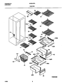 SHELVES Diagram and Parts List for MRS20HRAD8  Frigidaire Refrigerator