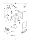 BODY Diagram and Parts List for FGF328GSK  Frigidaire Range