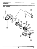 MOTOR, FAN HOUSING, EXHAUST DUCT Diagram and Parts List for WDG547PBS1  Frigidaire Dryer