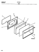 DOOR Diagram and Parts List for GEF350SBWA  Gibson Range