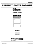 COVER Diagram and Parts List for GDE546RBS1  Gibson Dryer
