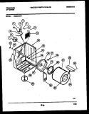 CABINET AND COMPONENT PARTS Diagram and Parts List for DG5800RW1  Frigidaire Dryer