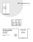 COVER Diagram and Parts List for GLHS269FPW1  Frigidaire Refrigerator
