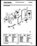ELECTRICAL PARTS Diagram and Parts List for WAS189P2K1  Frigidaire Air Conditioner