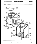 CABINET PARTS Diagram and Parts List for LC400RXD3  Frigidaire Washer