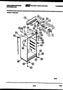 CABINET PARTS Diagram and Parts List for RT163LCF2  Frigidaire Refrigerator