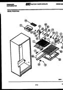 SHELVES AND SUPPORTS Diagram and Parts List for FPCE21TNH2  Frigidaire Refrigerator
