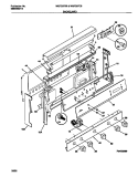 BACKGUARD Diagram and Parts List for WGF337CBSA  Frigidaire Range